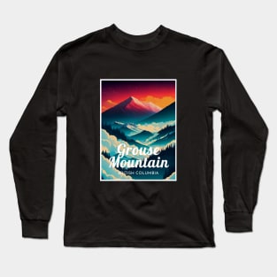 Grouse Mountain British Columbia Canada Ski Long Sleeve T-Shirt